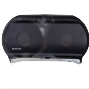 San Jamar Black Toilet Paper Dispenser commercial boutiques restaurants spas New